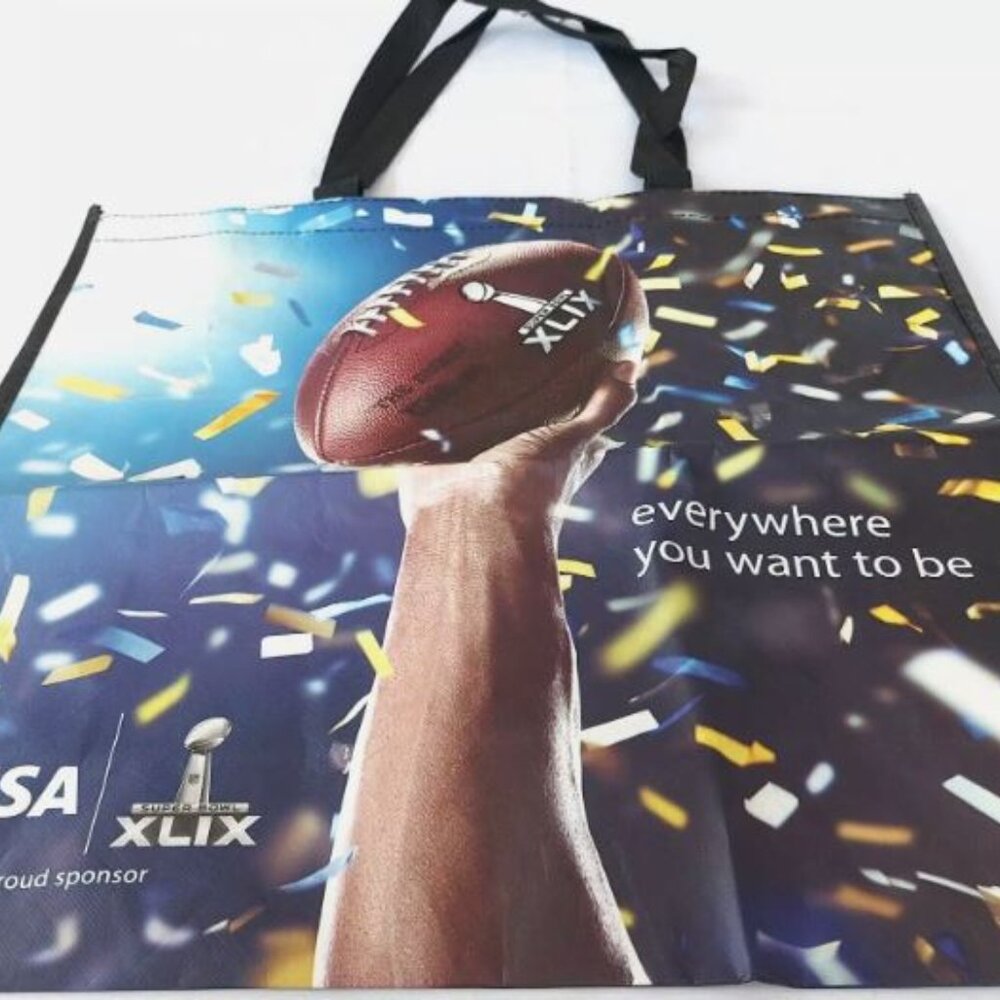 Visa Super Bowl XLIX 49 Reusable Tote Bag Shopping NFL Experience Arizona 2015